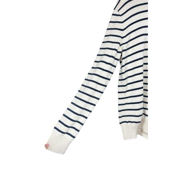 American Eagle Men’s Striped Crewneck Sweater Medium Athletic Fit 100% Cotton - Picture 5 of 11